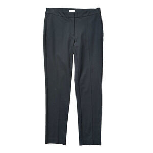 J. Jill Premium Bi-Stretch Black Pants Elastic Waist Seamed Front Women's Size 4